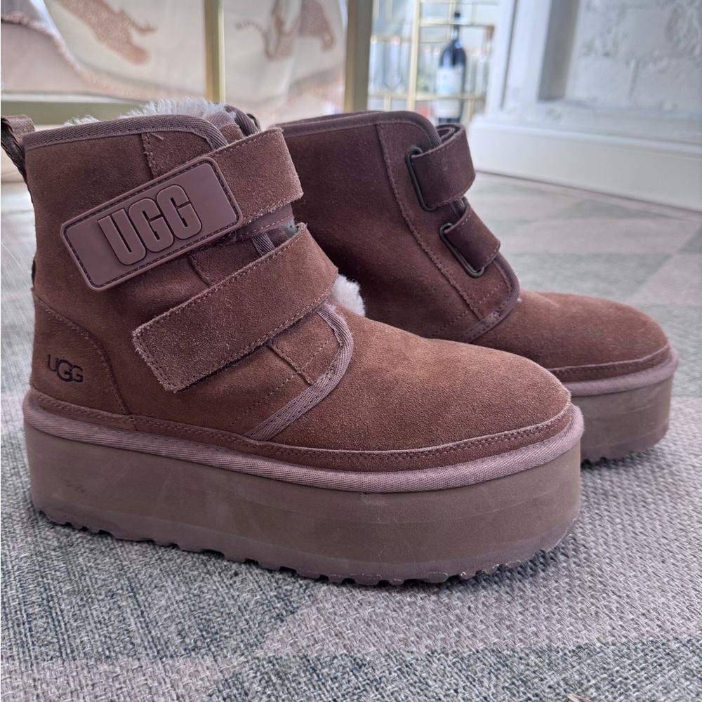 UGG Velcro Platform Boots